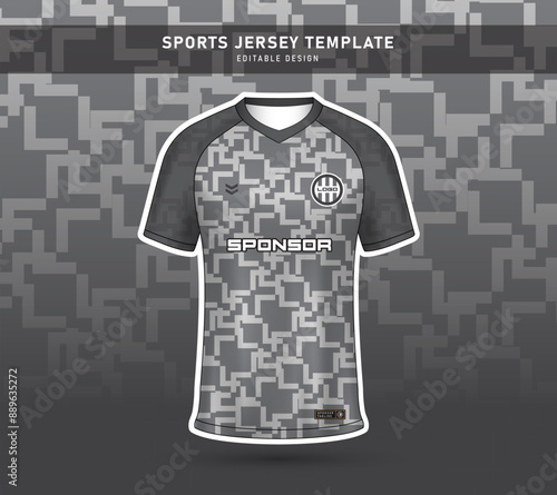 Sports jersey template design, soccer jersey for sublimation