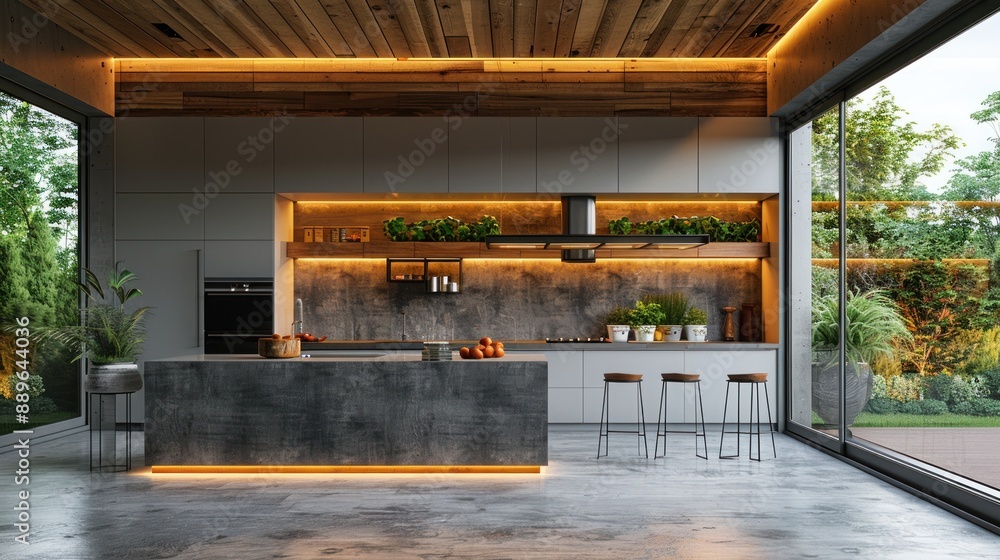 Modern Kitchen Interior Design with Natural Light Modern Kitchen Interior Design with Natural Light