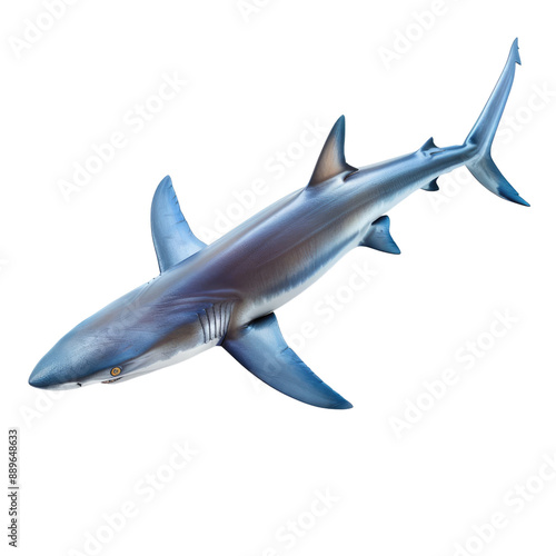 Photo of Blue Shark isolated on transparent background