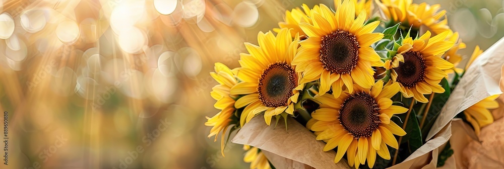 colorful bouquet of sunflowers, colorful bouquet of sunflowers,
