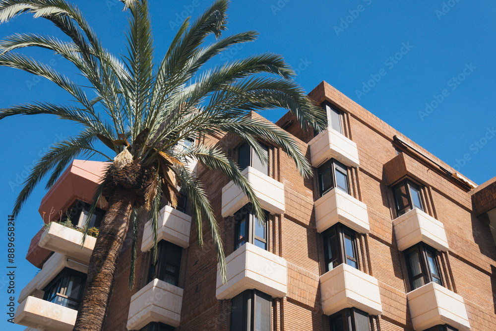 Fototapeta premium Malaga, Spain: A Vibrant Blend of Urban and Coastal Summer Landscapes
