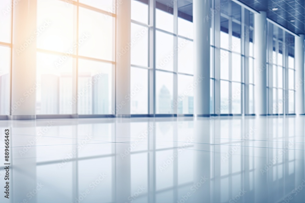 Empty Modern Office Space Blurred Background Empty Modern Office Space Blurred Background