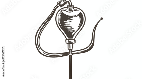 Medical enema icon. Vector illustration Handdrawn Vector