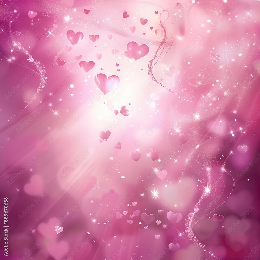 whimsical pink background with floating hearts stars and delicate swirls soft dreamy lighting creates a magical atmosphere empty space in the center perfect for text or an announcement whimsical pink background with floating hearts stars and delicate swirls soft dreamy lighting creates a magical atmosphere empty space in the center perfect for text or an announcement