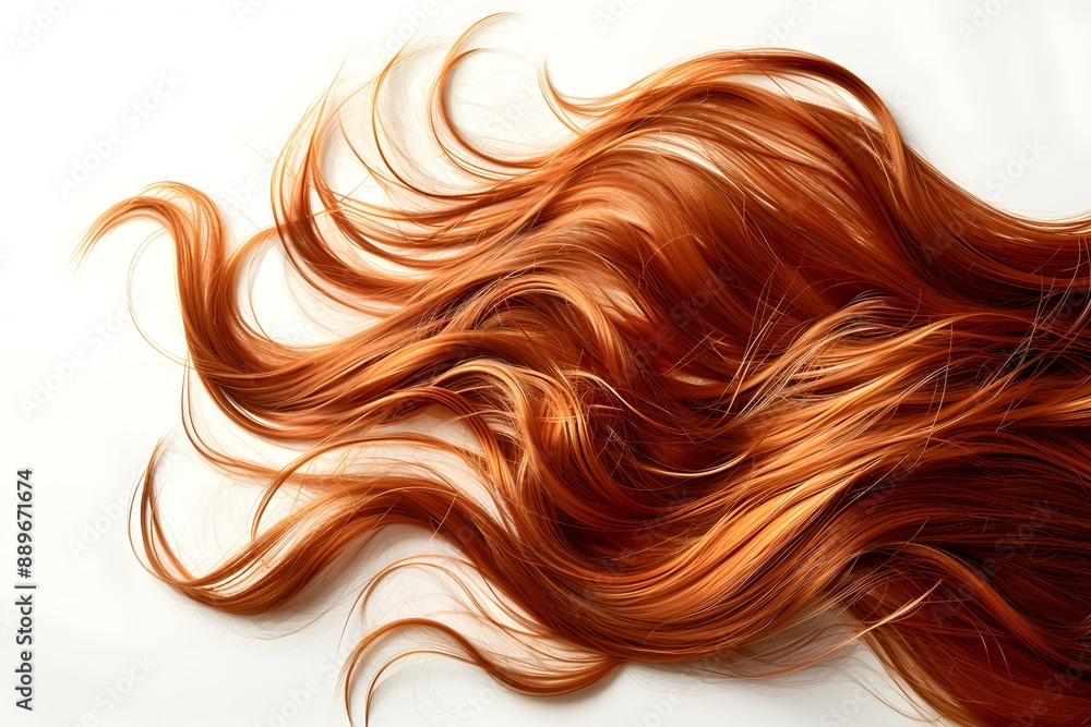 Flowing Locks of Vibrant Red Hair Flowing Locks of Vibrant Red Hair
