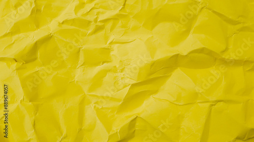 Wallpaper Mural Crumpled yellow paper texture symbolizing frustration and creativity, ideal for problem-solving concepts and creative workspace background Torontodigital.ca