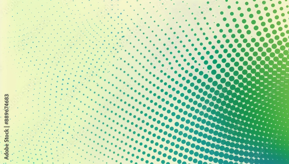 Colorful green halftone pattern on a light background A green and blue dots gradient Generative AI Colorful green halftone pattern on a light background A green and blue dots gradient Generative AI