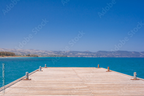Steg, Pier raus ins Mittelmeer auf Zypern nahe Polis