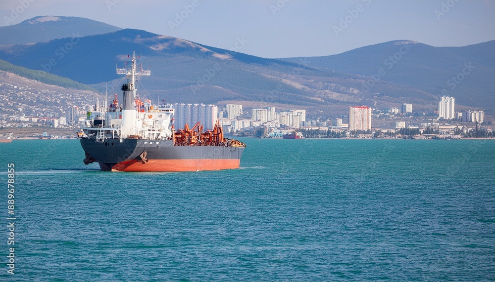 Fototapeta premium cargo ship in the port