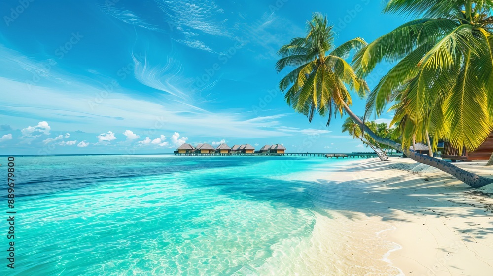 Maldives Islands ocean and tropical beach Maldives Islands ocean and tropical beach