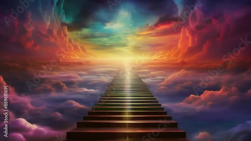 Video recreation of infinite stairway to the kingdom of heaven	
 photo