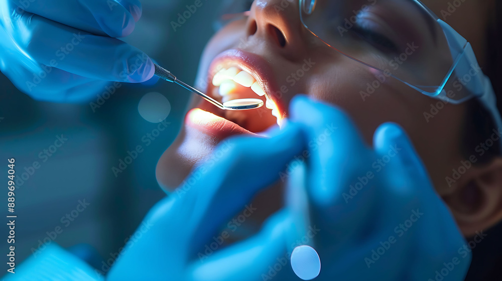 Dentist using a dental endoscope for precise root canal treatment Dentist using a dental endoscope for precise root canal treatment