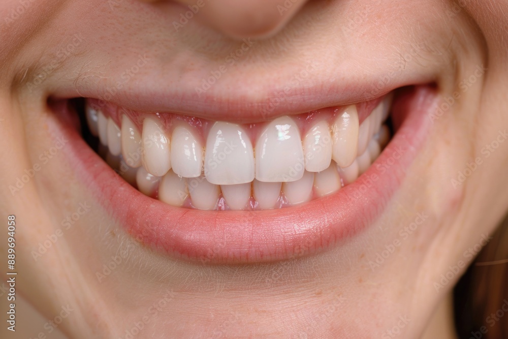 Obraz premium Person smiling with missing tooth