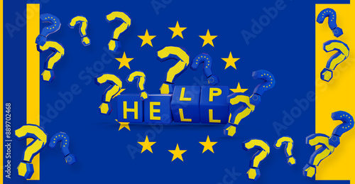 the word hell or help on cu...