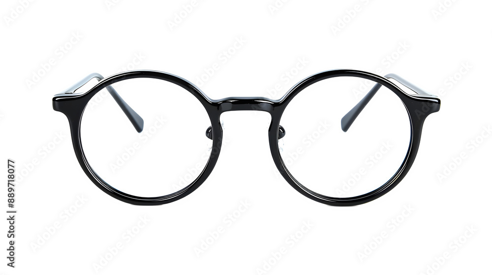 Minimalistic reading glasses, back to school, elegant study accessory, educational essentials, png file, isolated on white Minimalistic reading glasses, back to school, elegant study accessory, educational essentials, png file, isolated on white