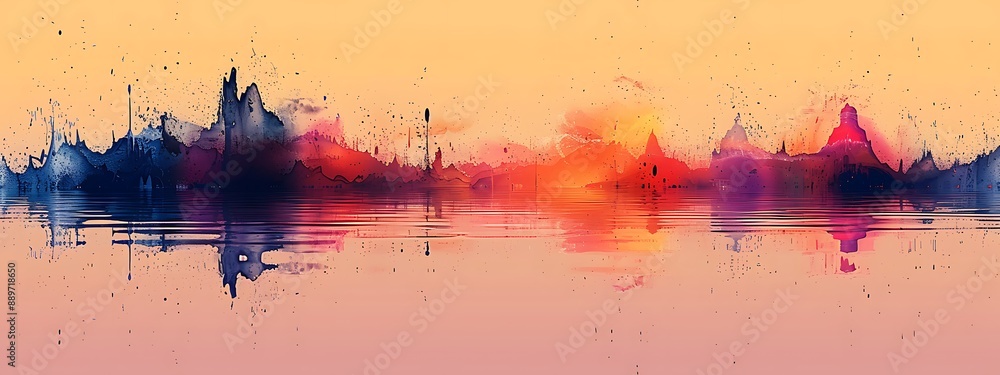 Fototapeta premium Line wave music sound one noise audio frequency icon signal podcast radio soundwave waveform volume art hand. Acoustic line music logo recording voice wave doodle sketch abstract. Vector illustration