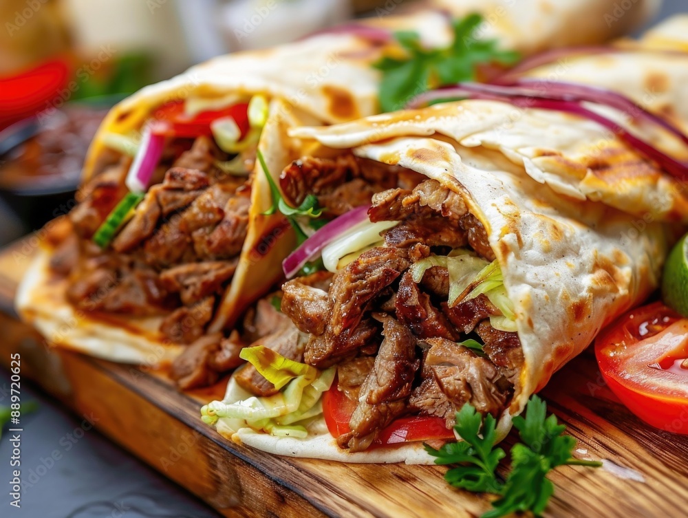 Burrito Cut in Half Burrito Cut in Half