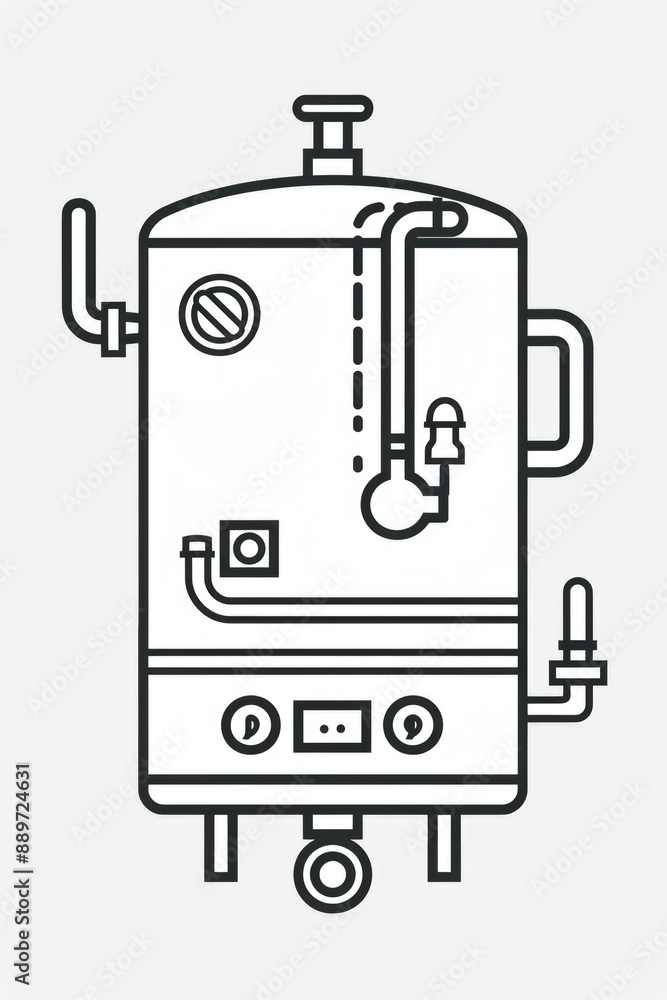Water Heater Illustration Water Heater Illustration