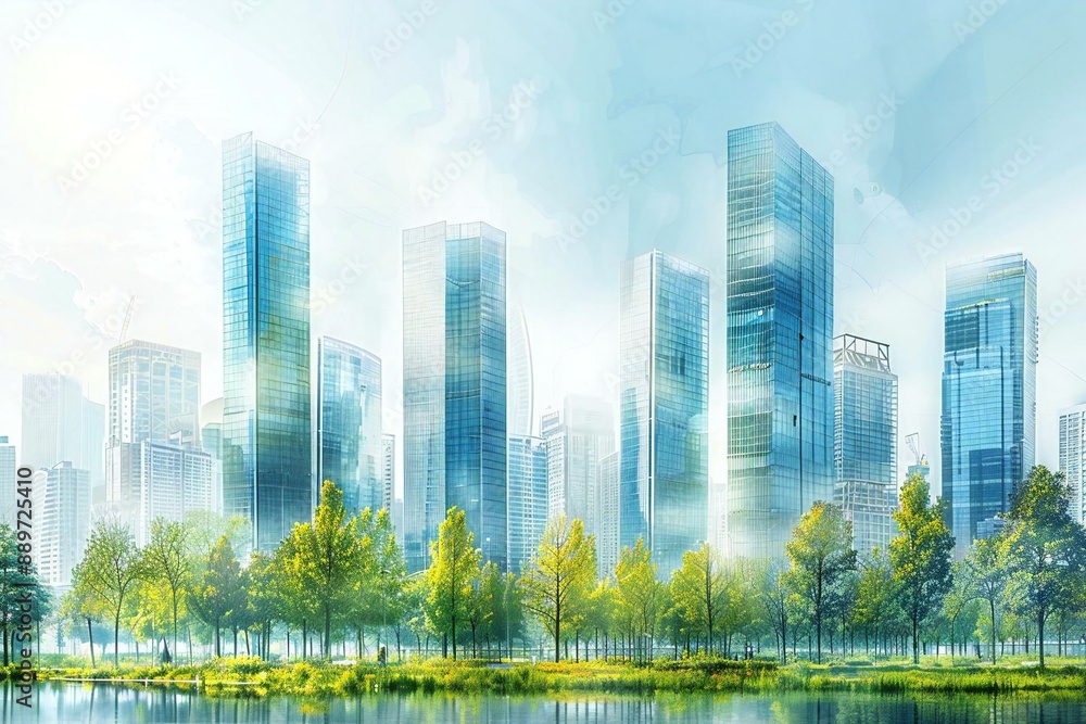 Obraz premium creating a concept for a new urban development project.