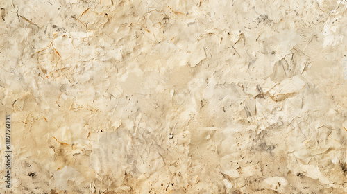 Grunge Recycled Paper Texture with Beige Material and Antique Surface for Artistic Backgrounds photo