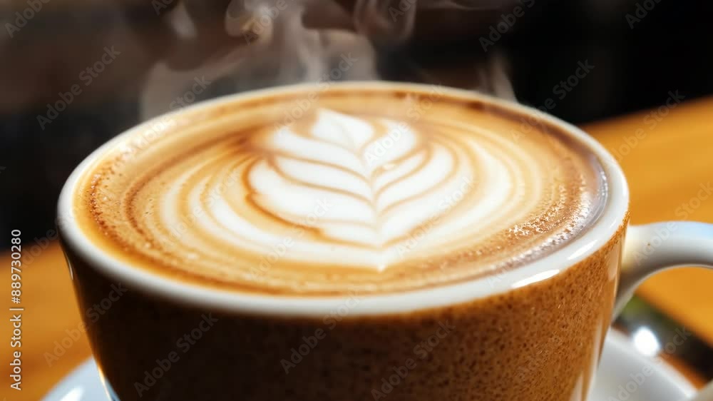 cup of coffee with foam cup of coffee with foam
