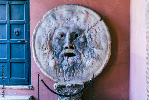 Photography Mouth of Truth in Rome, Italy