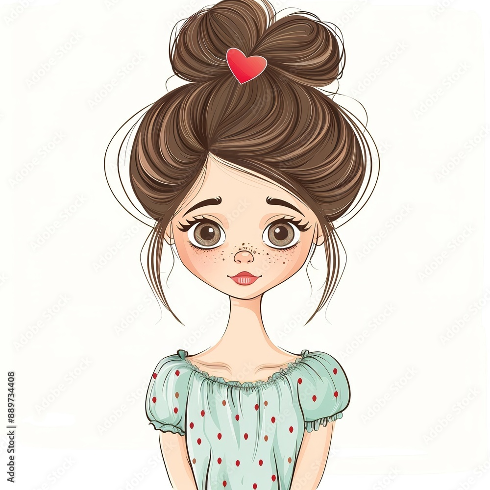 Lice Romantic fashion cartoon isolated whitebackground Lice Romantic fashion cartoon isolated whitebackground