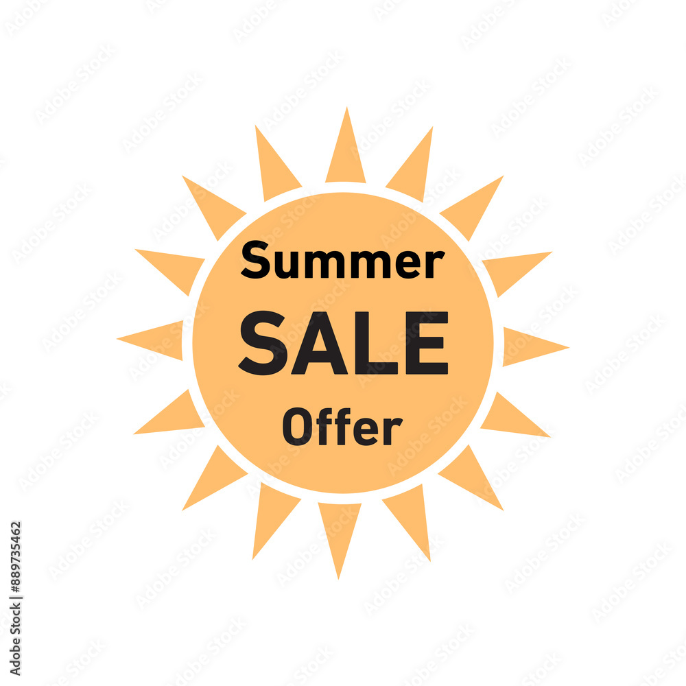 Summer Sale Offer vector design Summer Sale Offer vector design