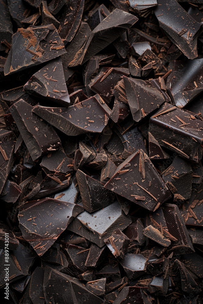 Close-up of chocolate pieces Close-up of chocolate pieces