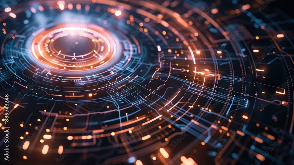 Abstract Technology Interface Design Abstract Technology Interface Design