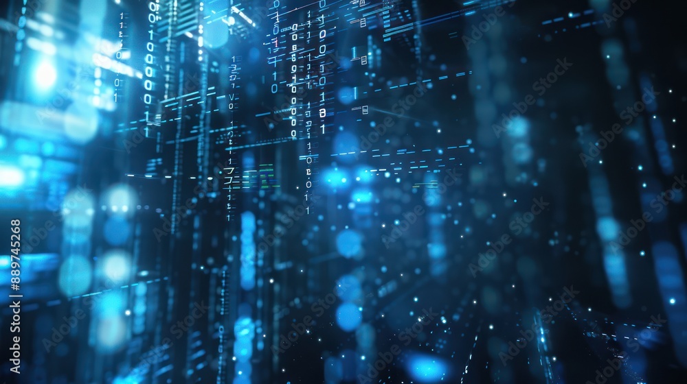 Fototapeta premium Abstract Digital Cyberspace Background