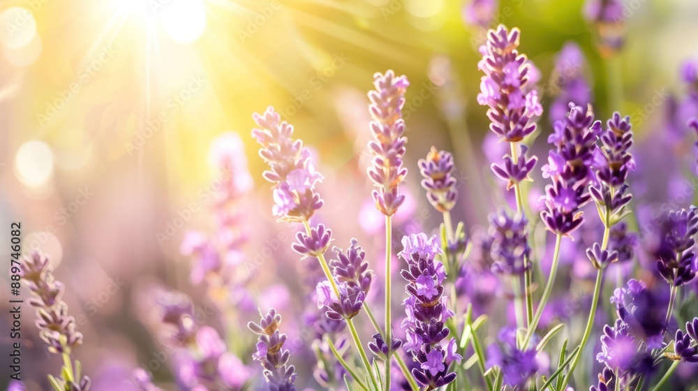 Lavender Field bathed in Sunshine Lavender Field bathed in Sunshine