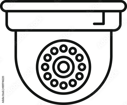 Cctv dome security camera is keeping watch, ensuring safety and security