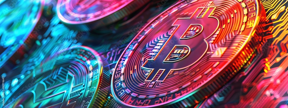 A colorful abstract digital art piece featuring a bold Bitcoin symbol, blending technology with creativity, vibrant and artistic Bitcoin concept design in abstract cryptocurrency art A colorful abstract digital art piece featuring a bold Bitcoin symbol, blending technology with creativity, vibrant and artistic Bitcoin concept design in abstract cryptocurrency art