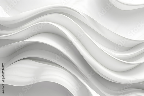 Wallpaper Mural Abstract wavy background. gentle image of white waves. shadows from the light Torontodigital.ca
