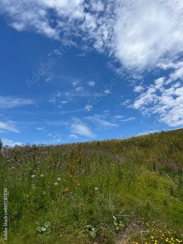 landscape with sky and clouds