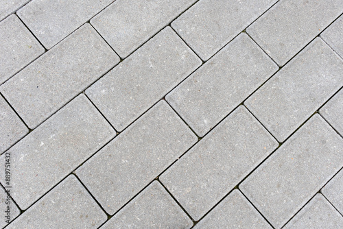 Obraz na płótnie Classic rectangular gray paving stones. w salonie