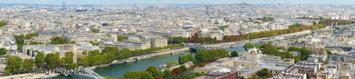 Panoramic aerial view of Paris