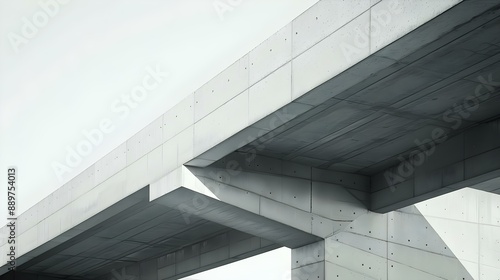 Modern concrete bridge