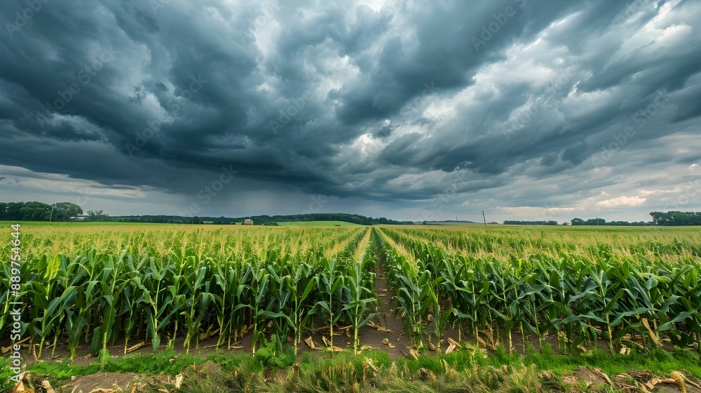 Fototapeta premium Midwest summer rural landscape