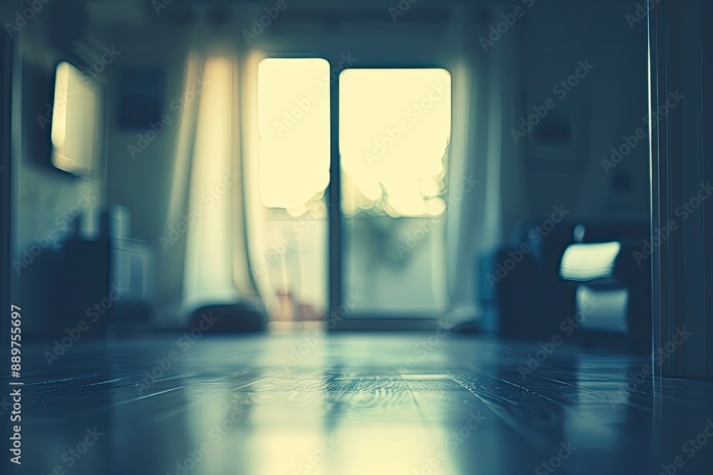 Blurry photo of a room with sunlight. The photo can be used for designs requiring a soft, sunlit background. Blurry photo of a room with sunlight. The photo can be used for designs requiring a soft, sunlit background.