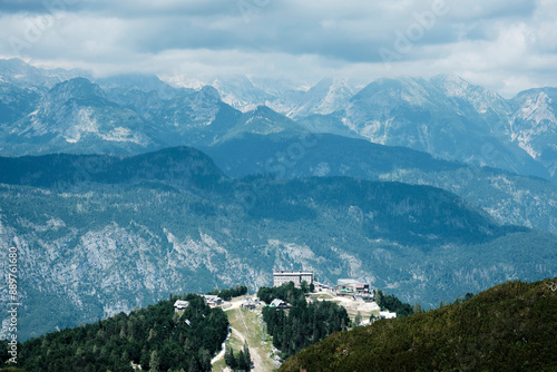 Vogel ski center in Slovenia in summer photo