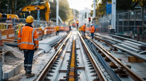 Safety Officers at Metro Construction Site Ensuring Safety Protocols in Large Scale Infrastructure Projects