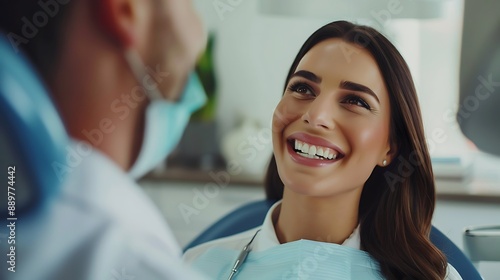 Dentist explaining the benefits of dental crowns to a patient