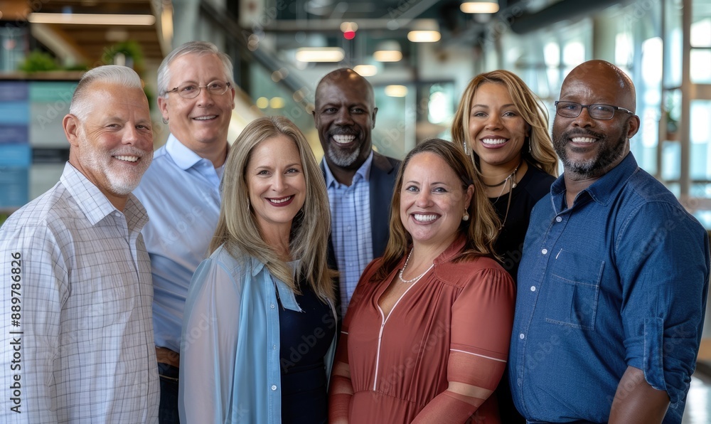 Obraz premium Multicultural Team of CEOs in Various Industries