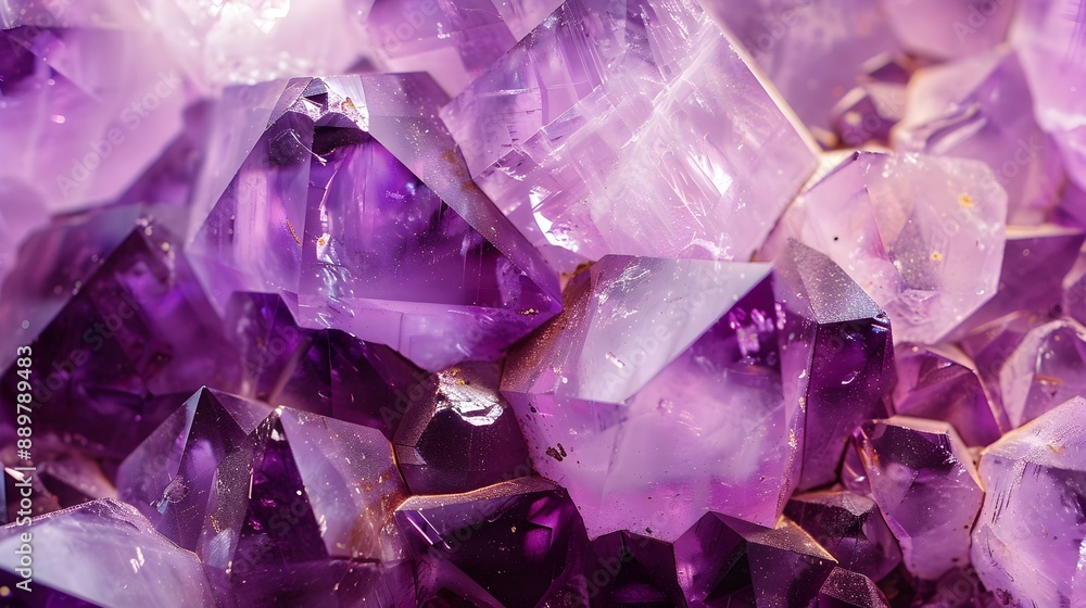 Purple Amethyst crystals Purple Amethyst crystals
