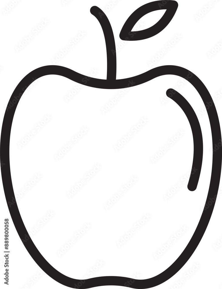 illustration of an apple icon illustration of an apple icon