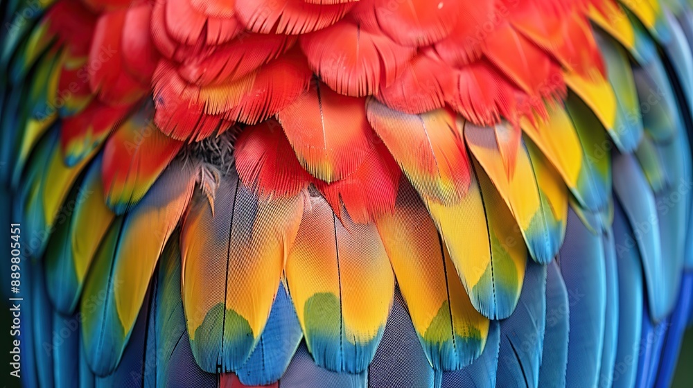 Vibrant Macaw Feathers Vibrant Macaw Feathers