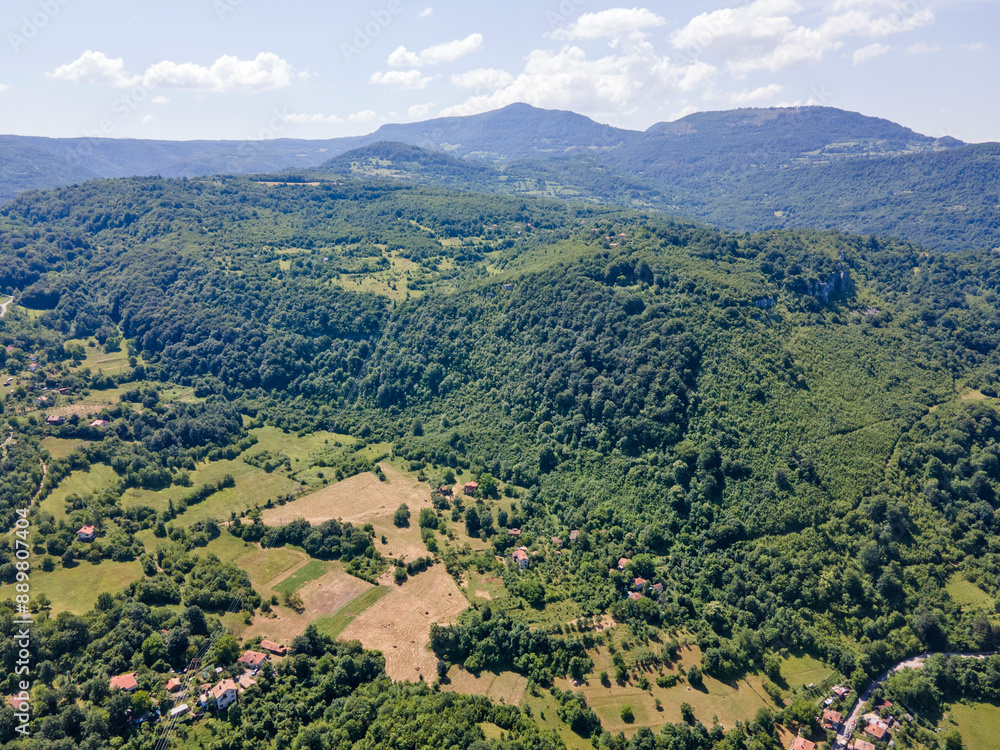 Obraz premium Iskar river Gorge near Lakatnik Rocks, Balkan Mountains, Bulgaria