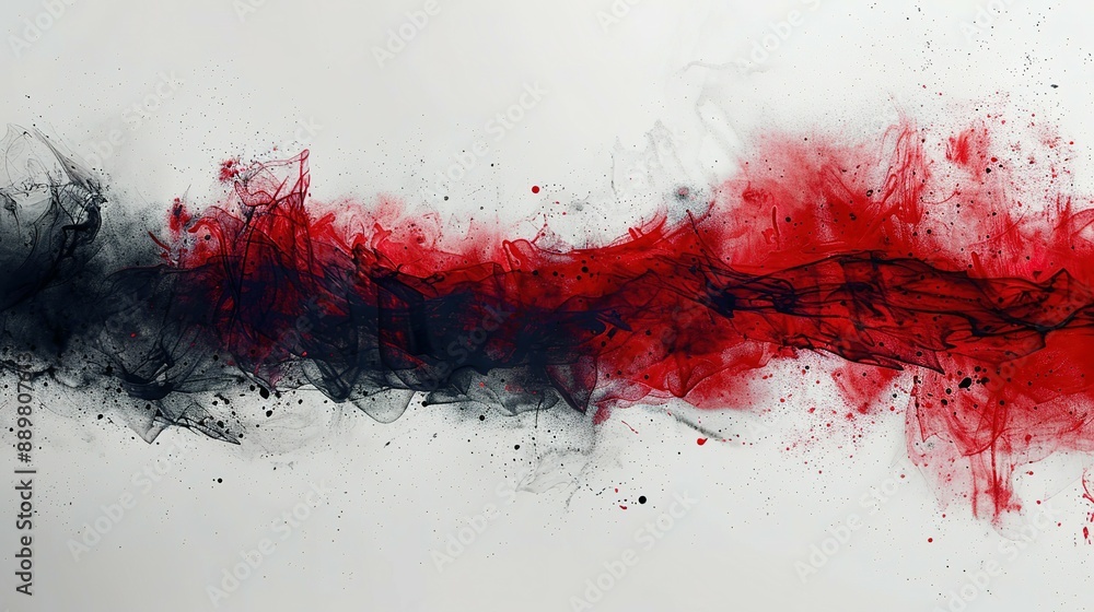 Red Blood Splatter on White Background Red Blood Splatter on White Background